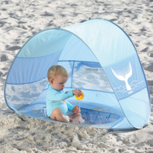 LUDI Pludmales nojume bērniem ar nodalījumu ūdenim, zila - Image 1