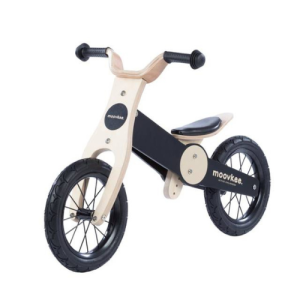 MOOVKEE koka līdzsvara divritenis JACK, koka/melna - Image 1