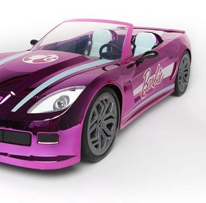 BARBIE Radiovadāma mašīna Dream Car - Chrome pink 40cm, 63619 - Image 1