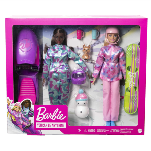 BARBIE Komplekts ar 2 Barbie lellēm un sniegamoci, HGM75 - Image 1