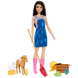 Barbie Lelle un rotaļu komplekts ar teliņu - Farmer set - Image 1