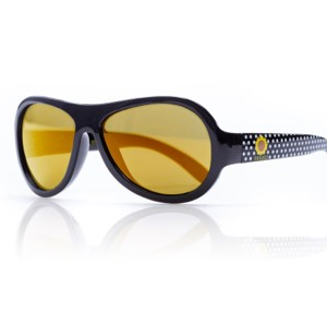 SHADEZ Designer Polka Sunflower Black Junior bērnu saules brilles, 3-7gadi, SHZ49 - Image 1