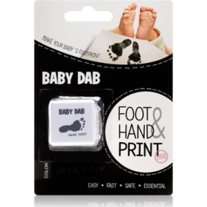 Baby Dab krāsa mazuļa pēdiņas/rociņas nospieduma izveidošanai, DarkGrey - Image 1