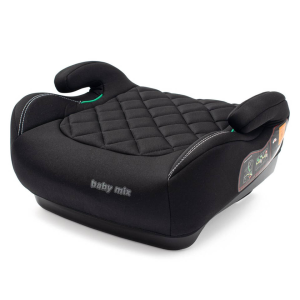 BABY MIX Auto paliktnis HERO 125-150cm, Black - Melna, Unisex - Image 1