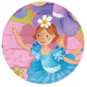 DJECO Silueta puzle – Balerīna ar puķi (36 gab.), DJ07227 - Image 4